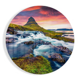 Mountain Landscape Glass Wall Art.
